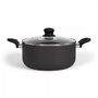 Voir la diapositive 2 : LIVOO Faitout aluminium 24cm avec couvercle - MEP150N