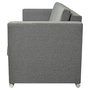 Voir la diapositive 5 : VIDAXL Canape a 3 places Tissu Gris clair