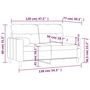 Voir la diapositive 6 : VIDAXL Canape 2 places avec oreillers bordeaux 120 cm tissu