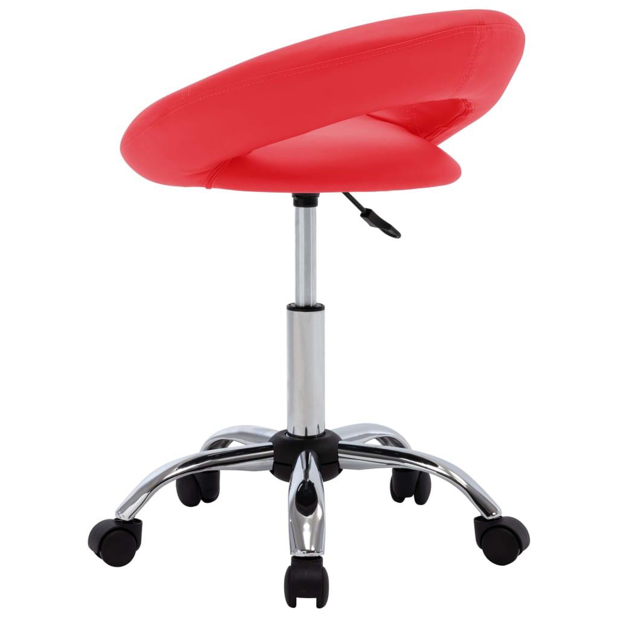 Voir la diapositive 5 : VIDAXL Chaise de travail roulante Rouge Similicuir