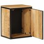 Voir la diapositive 2 : VIDAXL Armoire de salle de bain 40x30x50cm bois massif manguier et fer