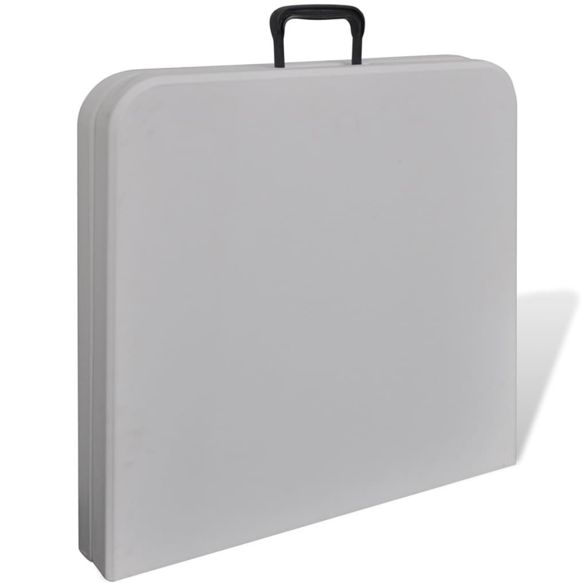 Voir la diapositive 3 : VIDAXL Table de jardin pliable 122 cm blanche en hdpe