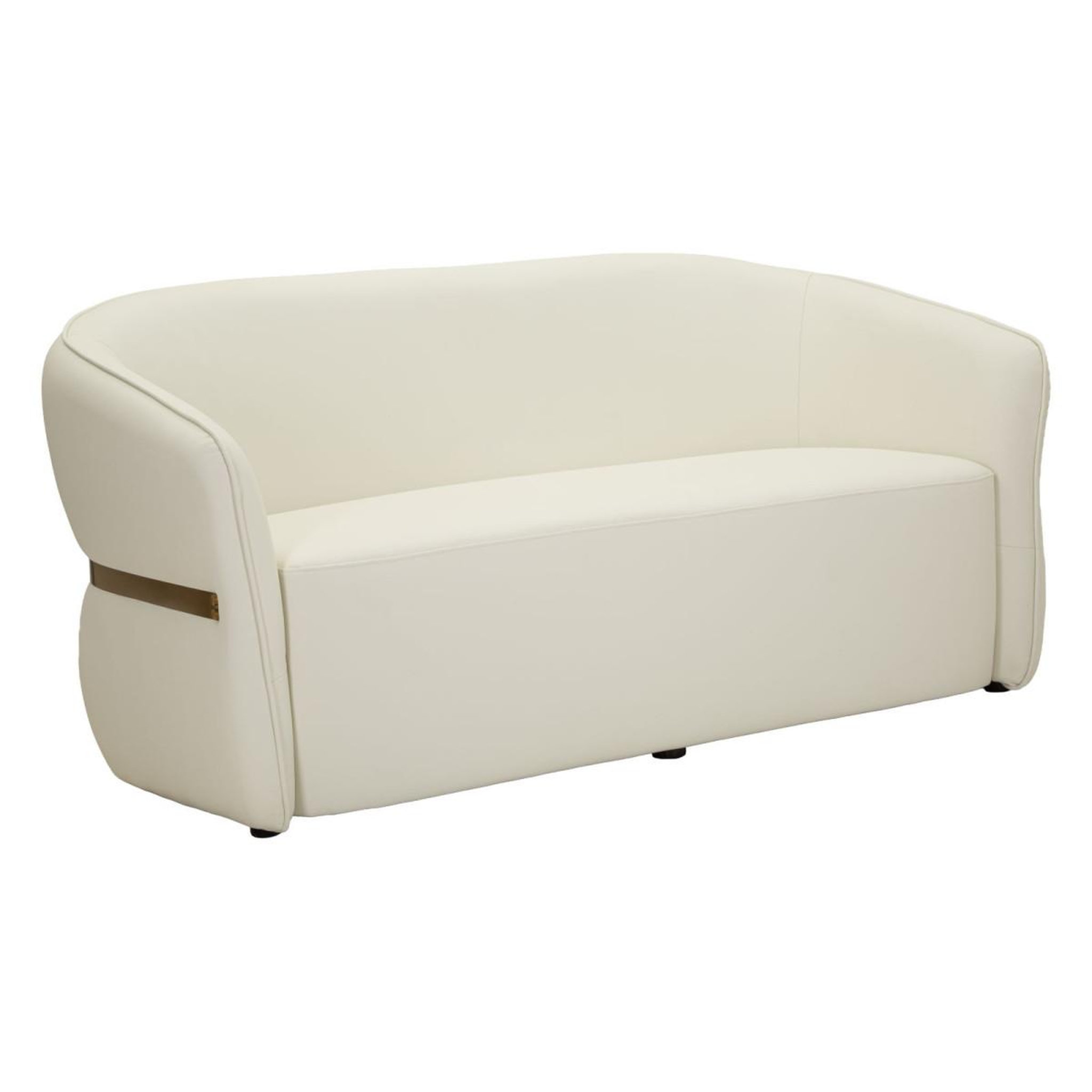 Paris Prix Canapé 2 Places  Minsk  160cm Blanc & Or