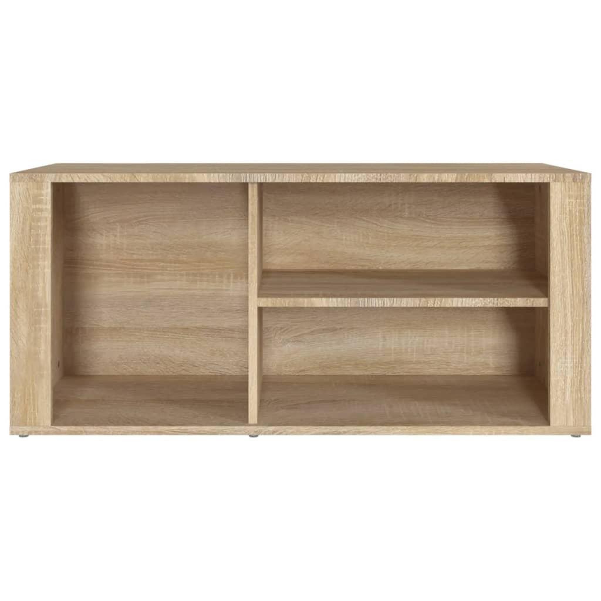 Voir la diapositive 5 : VIDAXL Armoire a chaussures Chene sonoma 100x35x45cm Bois d'ingenierie