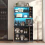 Voir la diapositive 2 : MERAX Buffet de cuisine 4 portes 0 tiroirs