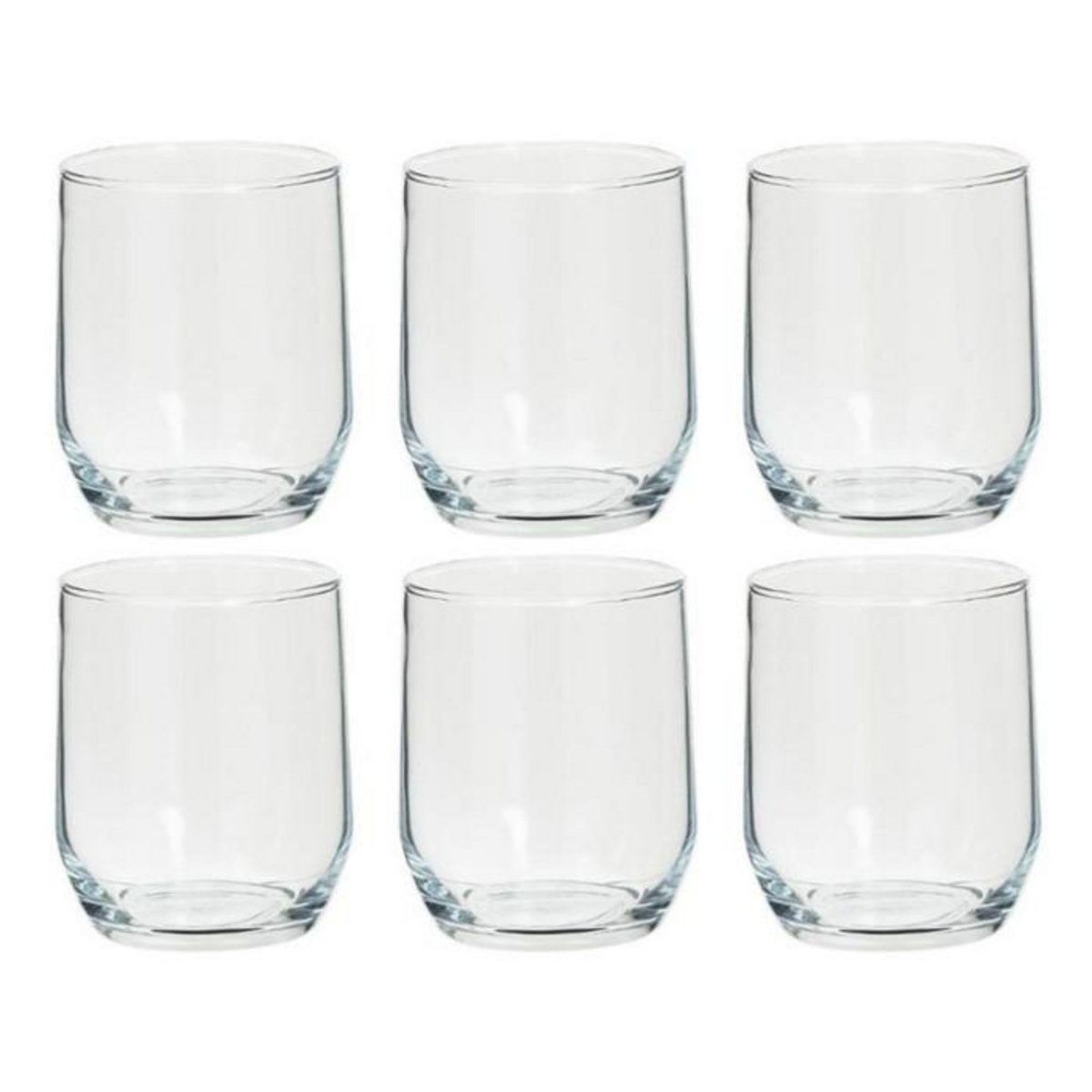 SECRET DE GOURMET Lot de 6 Gobelets Bas  Paol'eau  31cl Transparent