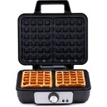 Alpina Appareil à gaufres 1000W 2 Plaques Révetement Anti-adhésif ALPINA