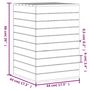 Voir la diapositive 6 : VIDAXL Panier a linge blanc 44x44x66 cm bois massif de pin