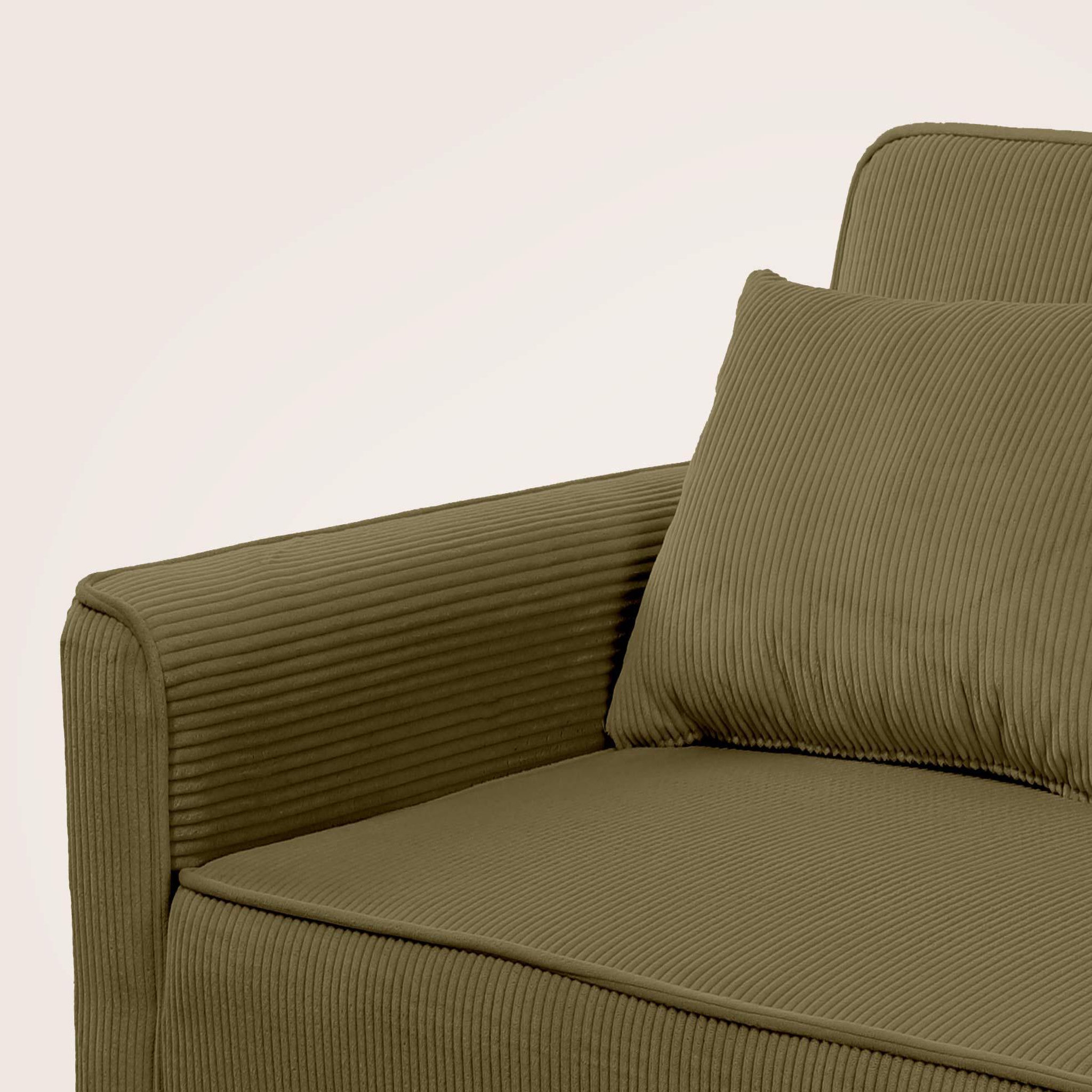 Voir la diapositive 6 : BEST MOBILIER Ernest - canapé droit 2 places convertible en velours côtelé