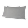 Voir la diapositive 1 : HOME LINGE PASSION Lot de 2 taies d'oreiller - HOME LINGE PASSION - 50 x 70 cm - Gris clair