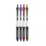 AUCHAN  Lot de 4 stylos billes gel 4 couleurs rétractables