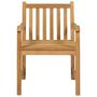 Voir la diapositive 5 : VIDAXL Ensemble a manger de jardin 5 pcs Bois de teck massif