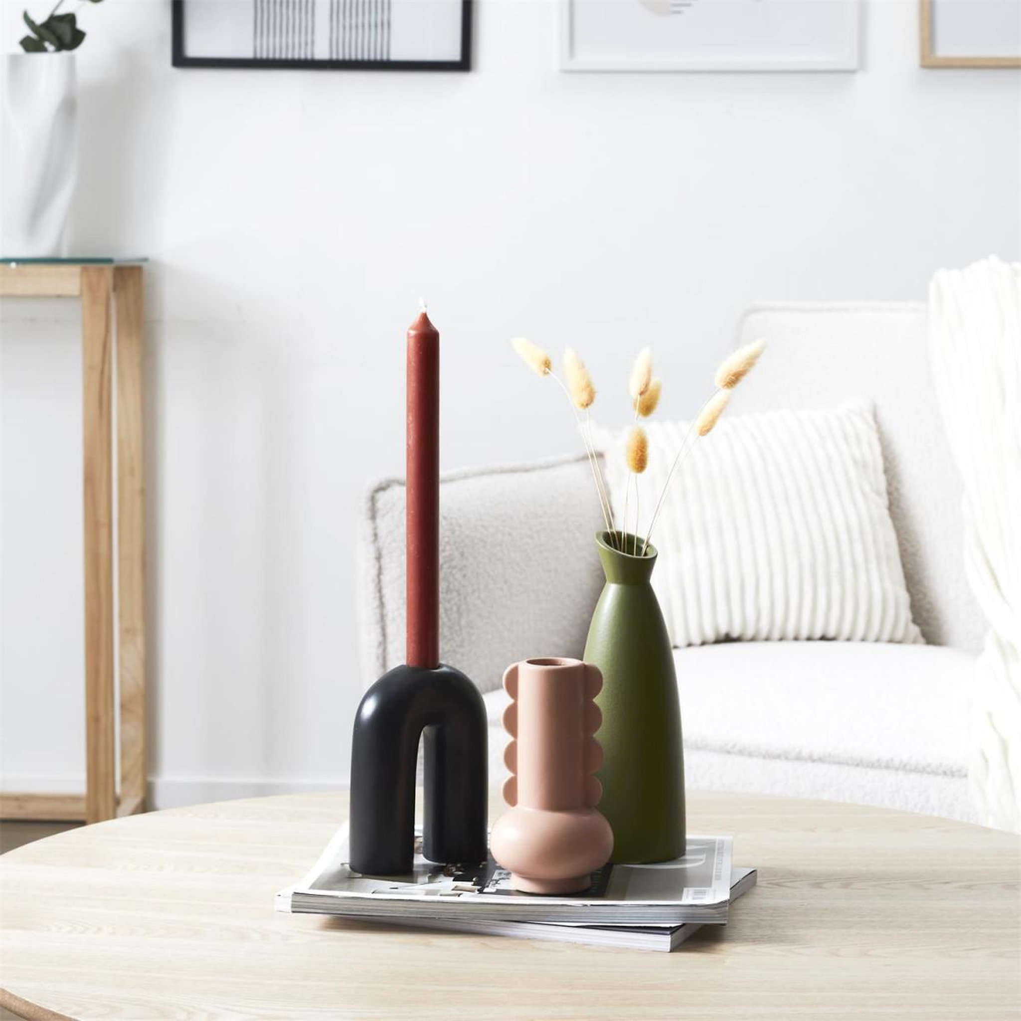 Voir la diapositive 3 : The Home Deco Factory Vase en céramique  lola  15cm rose