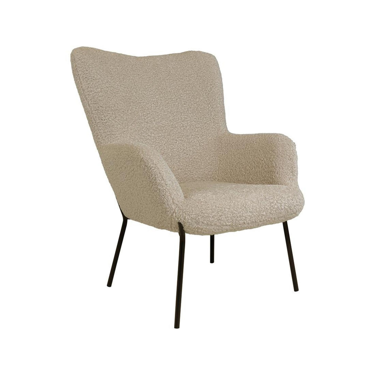 LISA DESIGN Emilio - fauteuil - en tissu bouclette