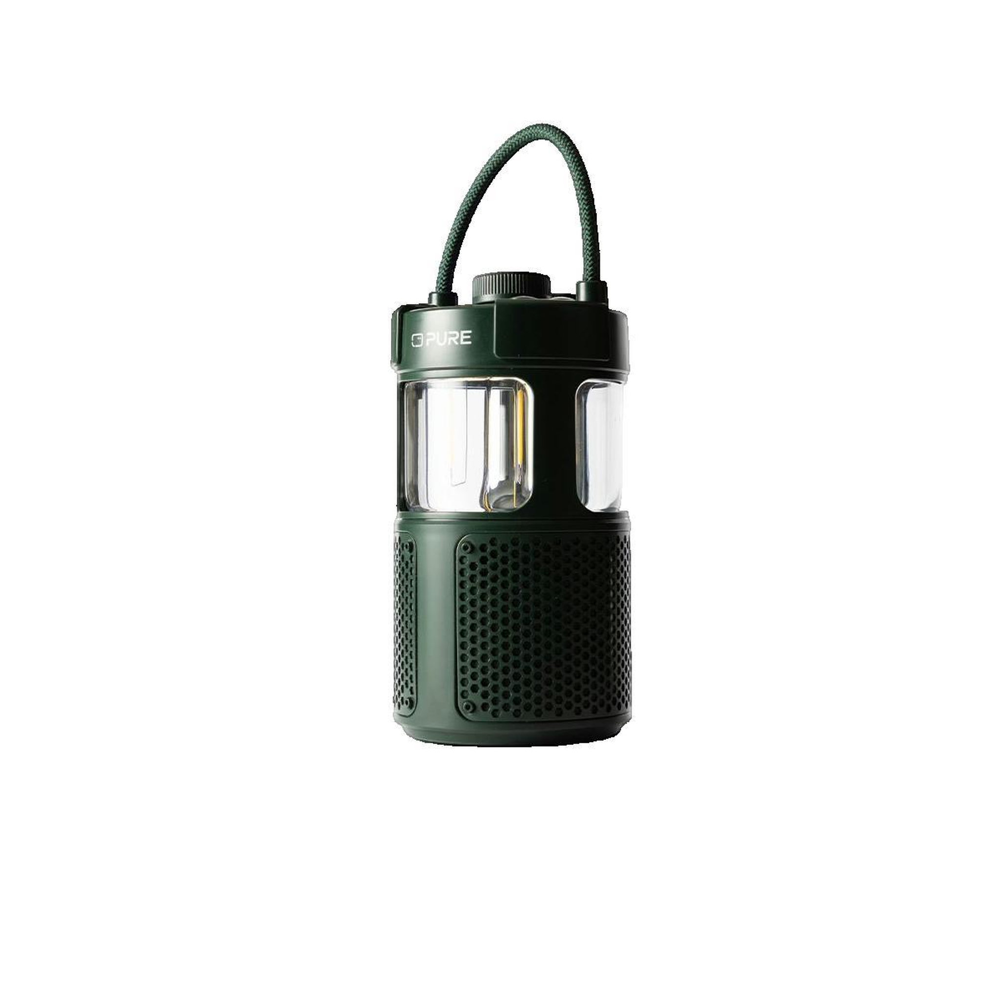 Voir la diapositive 3 : PURE Enceinte portable Bluetooth Pure Woodland Glow avec éclairage LED