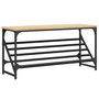 Voir la diapositive 2 : VIDAXL Étagère à chaussures chêne sonoma 90x30x45 cm bois d ingénierie