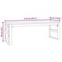 Voir la diapositive 6 : VIDAXL Table basse 110x35x38 cm bois massif de teck