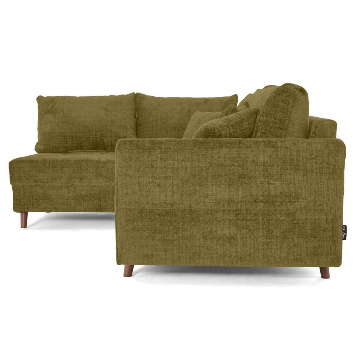 LISA DESIGN Rune - canapé d'angle gauche 4 places en velours texturé