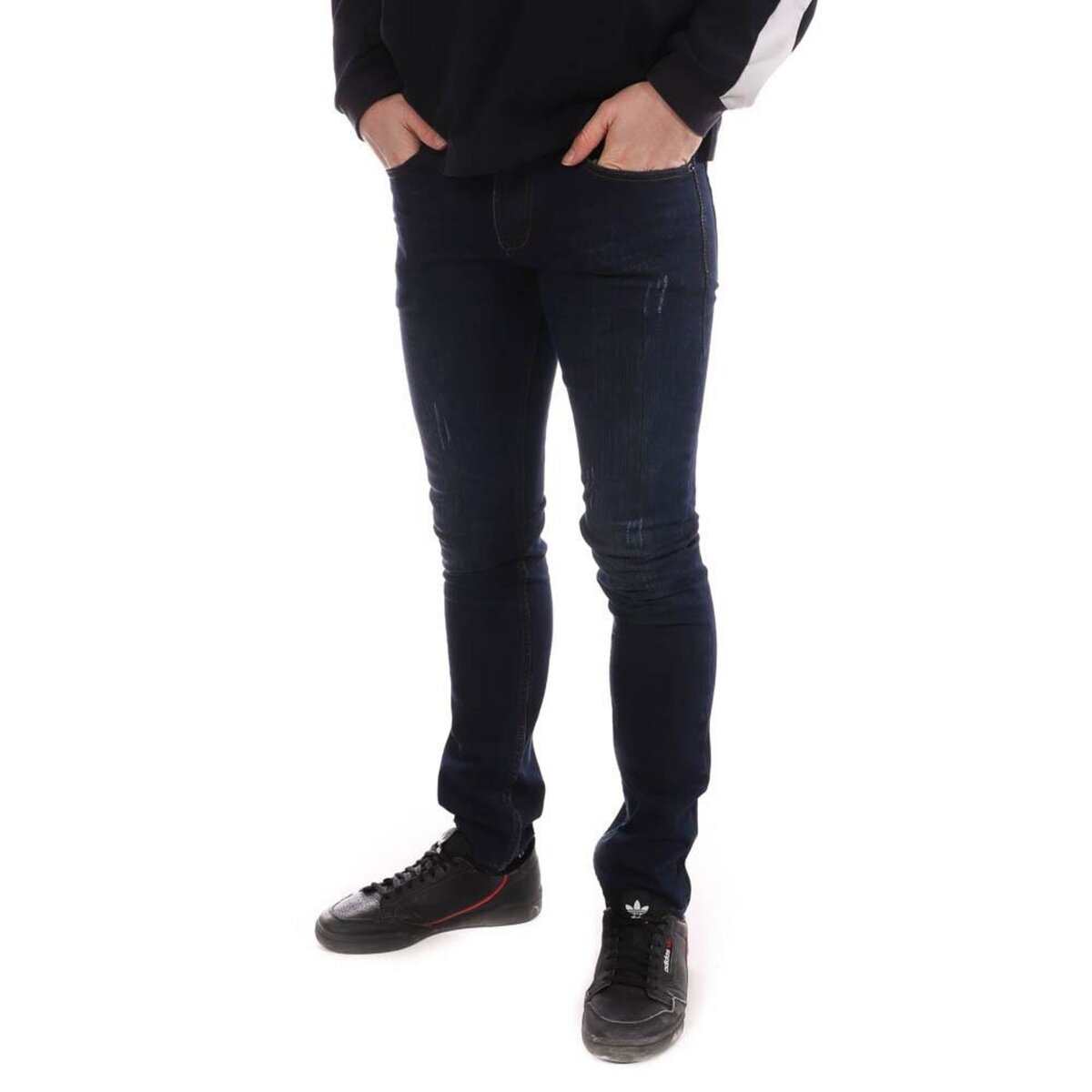 Jean enduit outlet homme