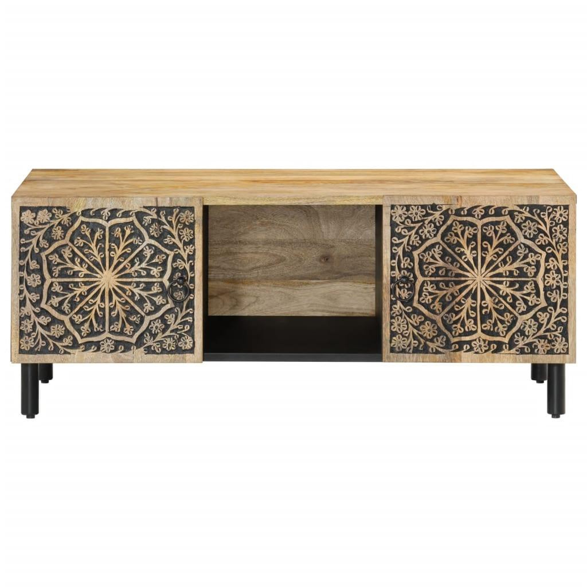 Voir la diapositive 5 : VIDAXL Table basse 100x54x40 cm bois de manguier massif