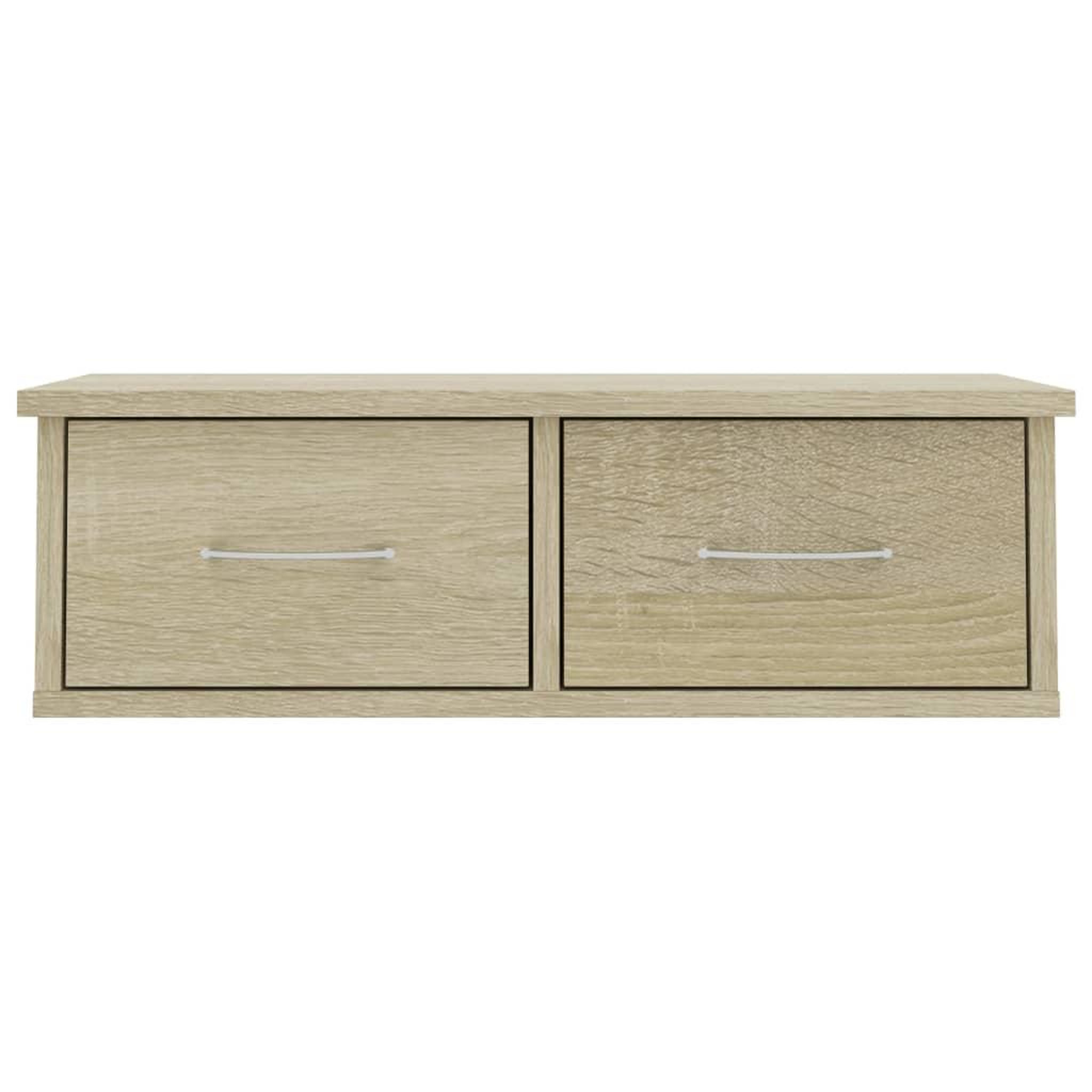 Voir la diapositive 4 : VIDAXL Etagere murale avec tiroirs Chene sonoma Bois d'ingenierie