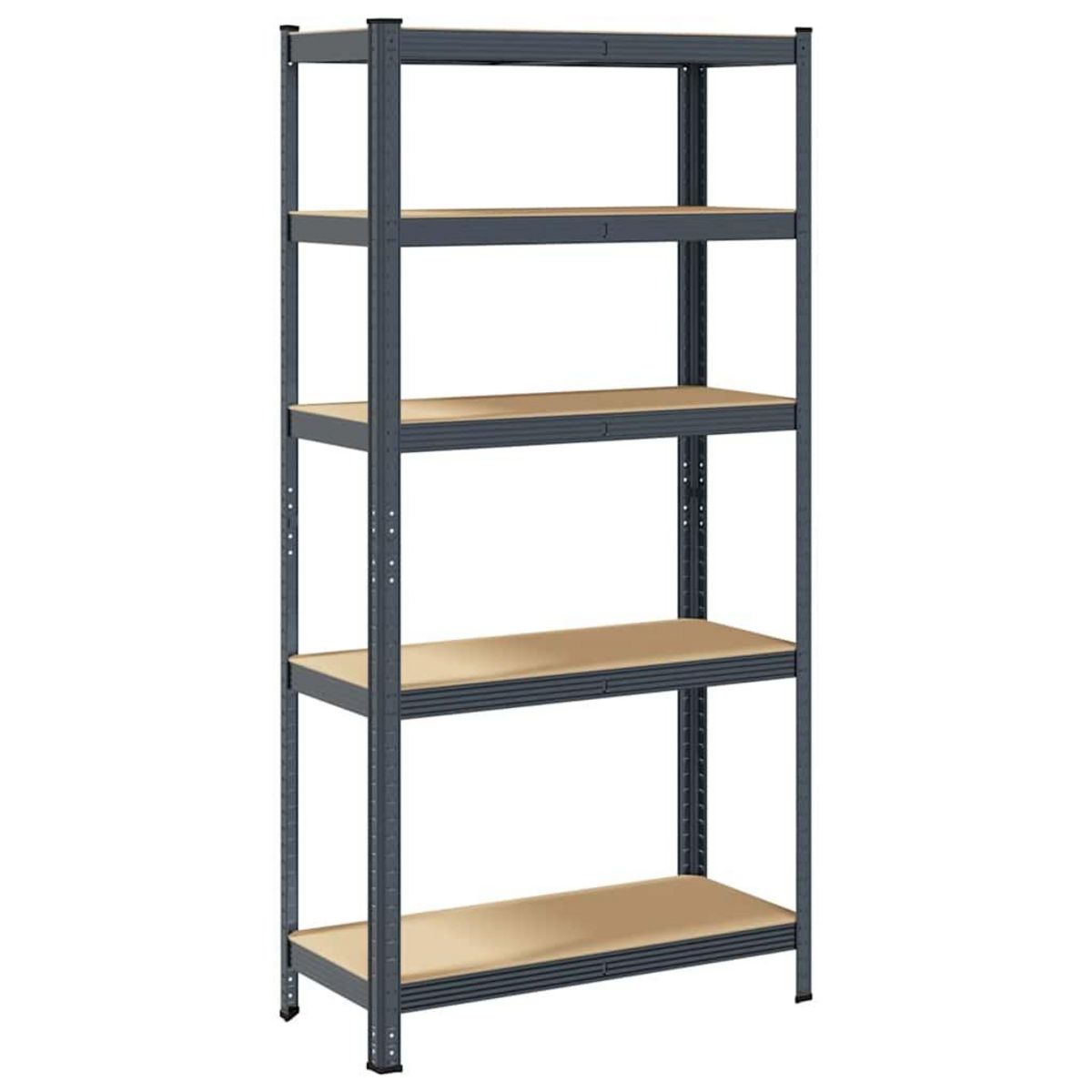 VIDAXL Etagere de rangement 5 niveaux Anthracite Acier bois ingenierie