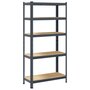 Voir la diapositive 2 : VIDAXL Etagere de rangement 5 niveaux Anthracite Acier bois ingenierie