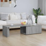 Voir la diapositive 1 : VIDAXL Table basse Sonoma gris 150x50x35 cm Bois d'ingenierie