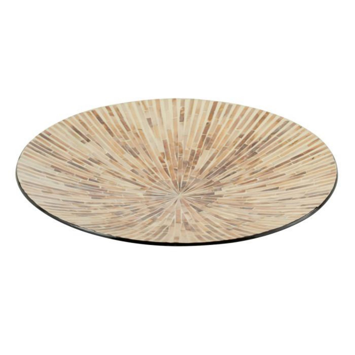 Paris Prix Plat Présentation Mosaïque  Nuye  45cm Beige