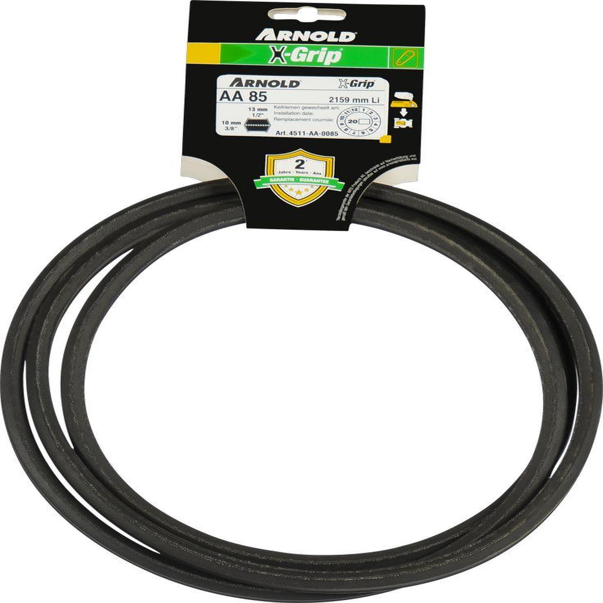 ARNOLD Courroie hexagonale x-grip de type aa 85