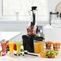 Voir la diapositive 3 : KITCHENCOOK Extracteur De Fruits Et Légumes à Pression Douce 3 Tamis Ultimate Noir Kitchencook