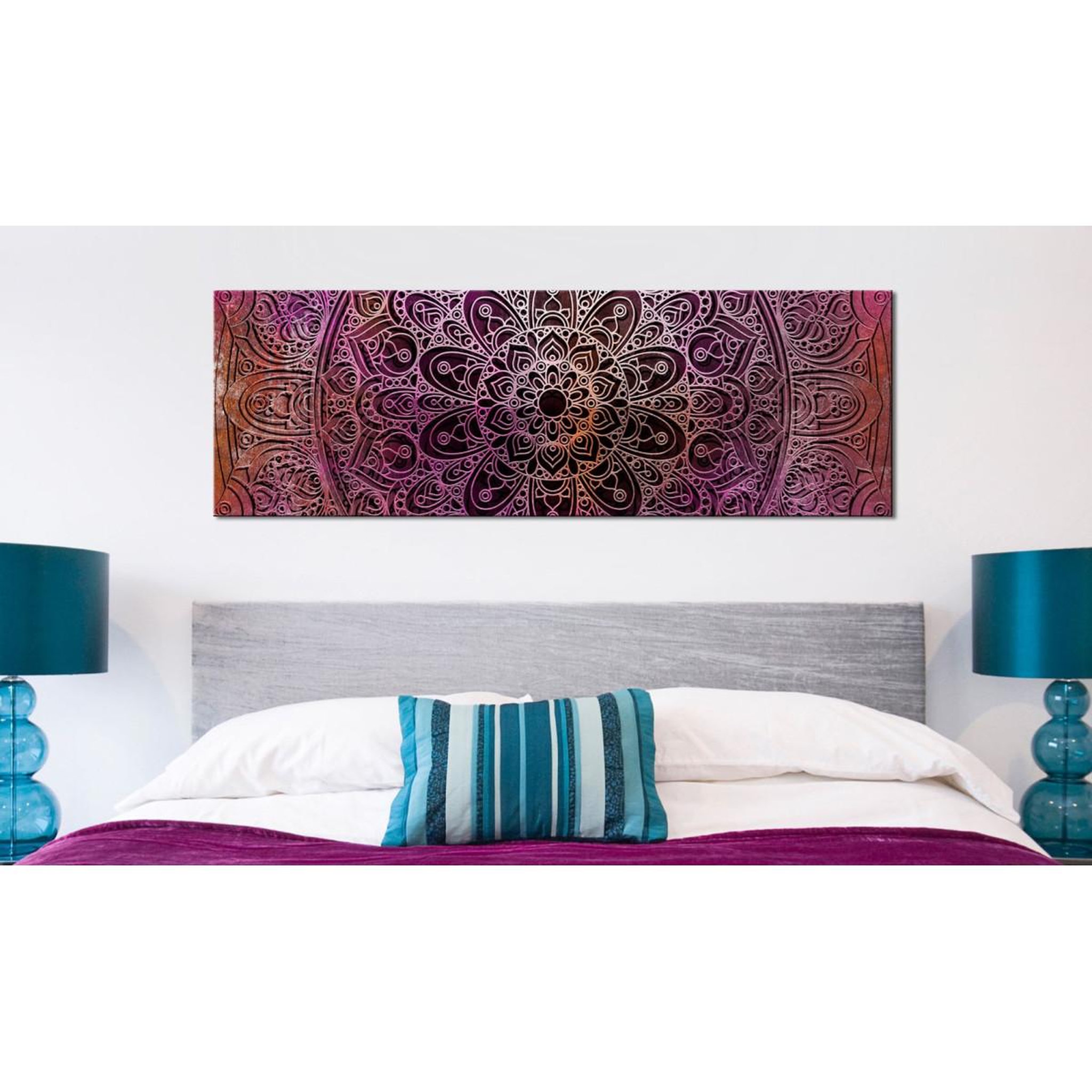Voir la diapositive 2 : Paris Prix Tableau imprimé  mandala : amethyst energy
