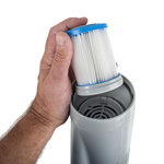 GRE Nettoyeur de fond à batterie pour spas et piscines hors-sol