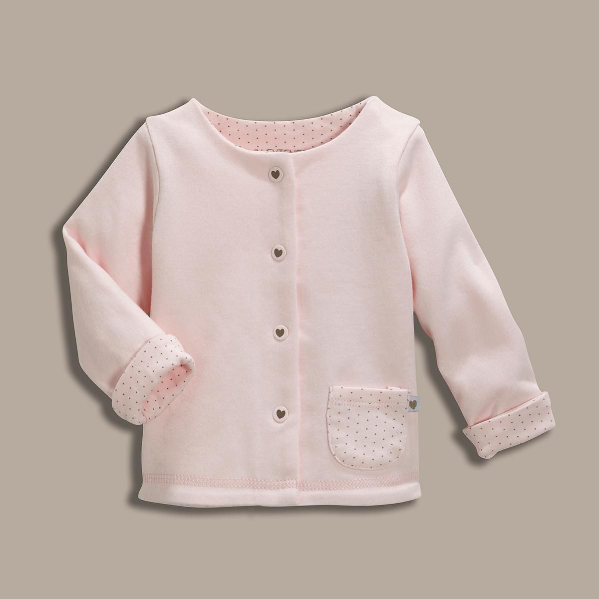 Cardigan à pression bébé manches longues