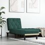 Voir la diapositive 1 : VIDAXL Chaise longue vert fonce velours