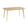 Voir la diapositive 1 : Rendez vous déco Table rectangulaire 6 personnes en bois clair 150 cm - Oman