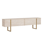 Habitat et Jardin Meuble TV en bois  Onera  - 180 x 30 x 50 cm - Travertin / Or