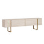 Voir la diapositive 1 : Habitat et Jardin Meuble TV en bois  Onera  - 180 x 30 x 50 cm - Travertin / Or
