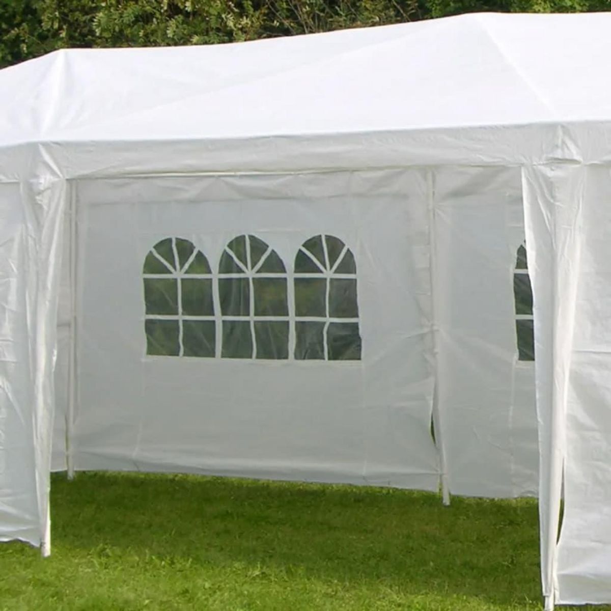 HI HI Tente de reception avec parois laterales 3 x 9 m Blanc