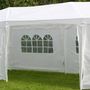 Voir la diapositive 5 : HI HI Tente de reception avec parois laterales 3 x 9 m Blanc