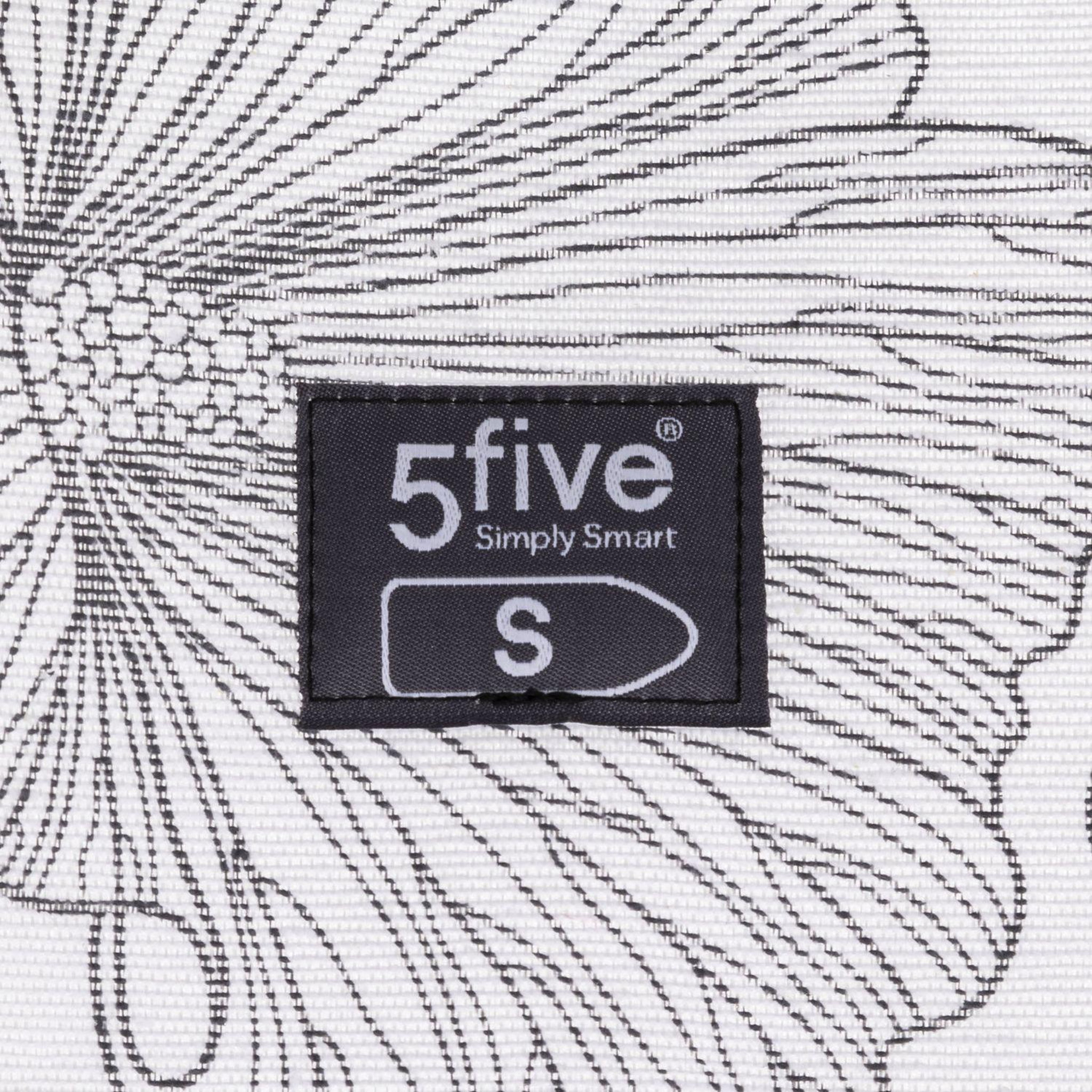 Voir la diapositive 2 : FIVE Housse à repasser 2 couches en coton - gris et blanc