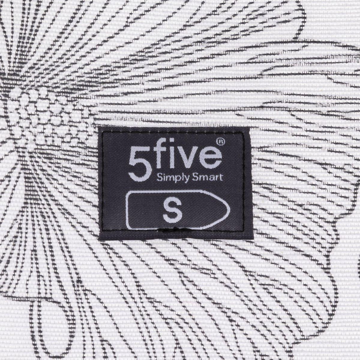 FIVE Housse à repasser 2 couches en coton - Gris et blanc