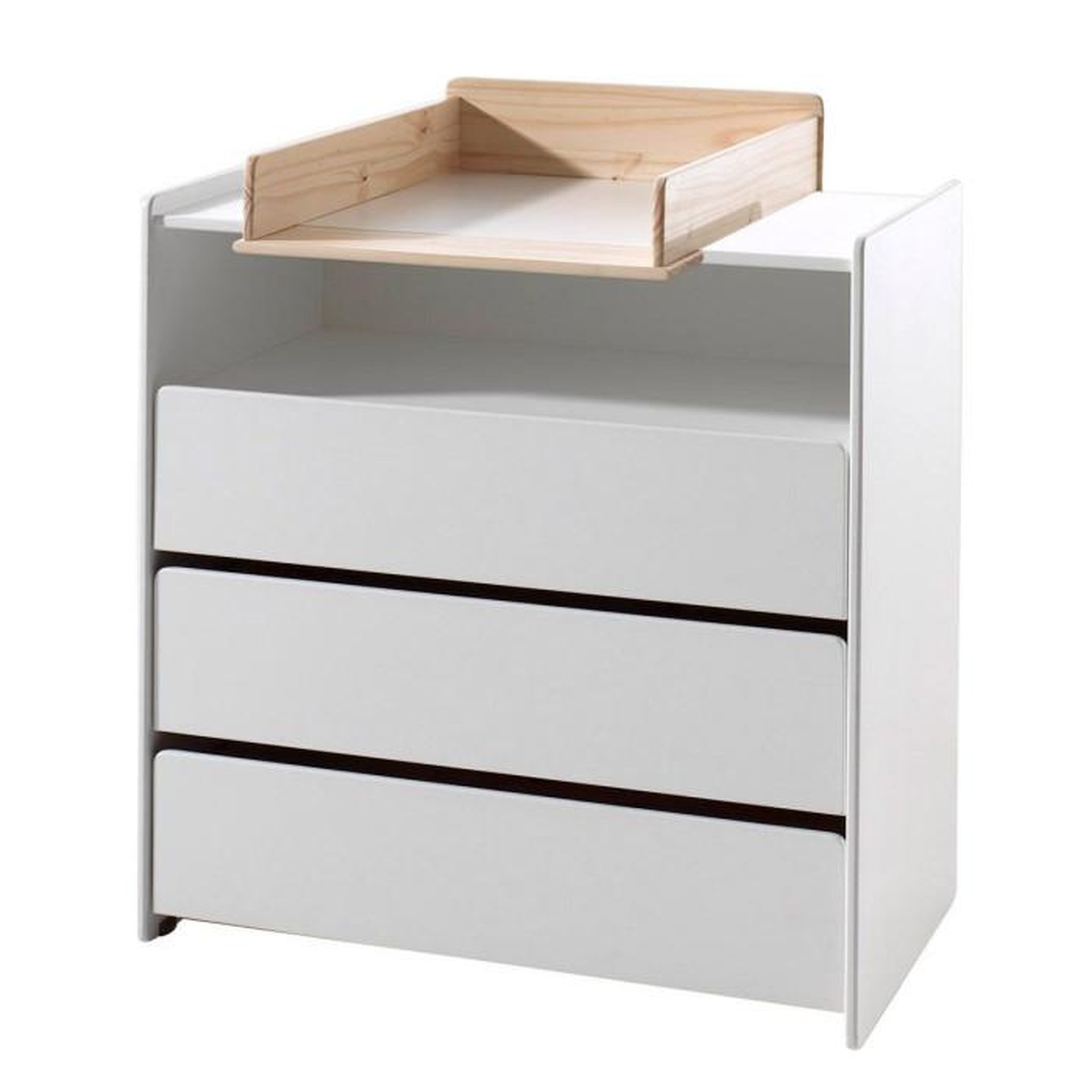 Paris Prix Pack - Commode & Plan à Langer  Kiddy  90cm Blanc