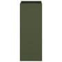 Voir la diapositive 4 : VIDAXL Jardiniere vert olive 32x29x75 cm acier