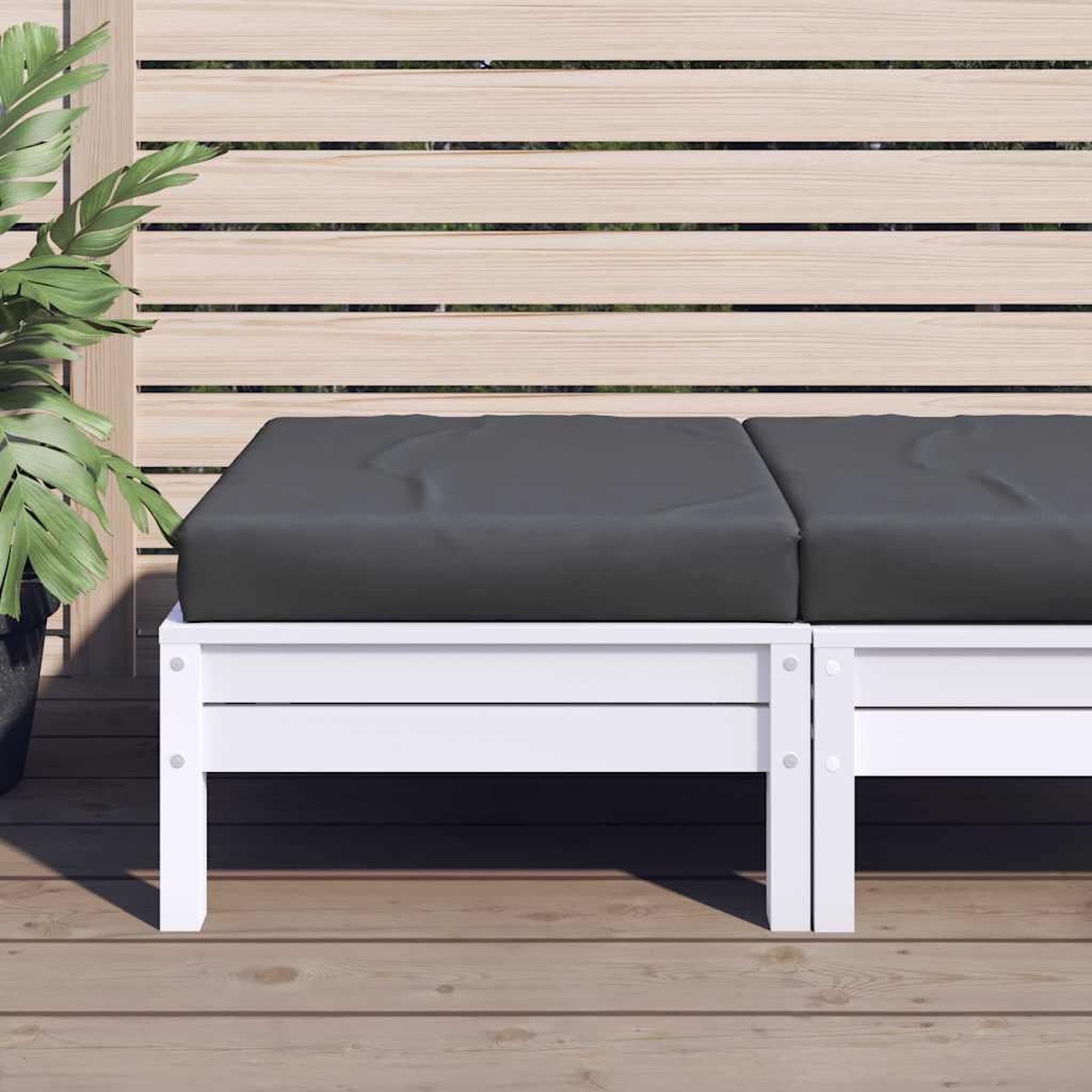 VIDAXL Coussin de palette anthracite 60x60x8 cm tissu oxford