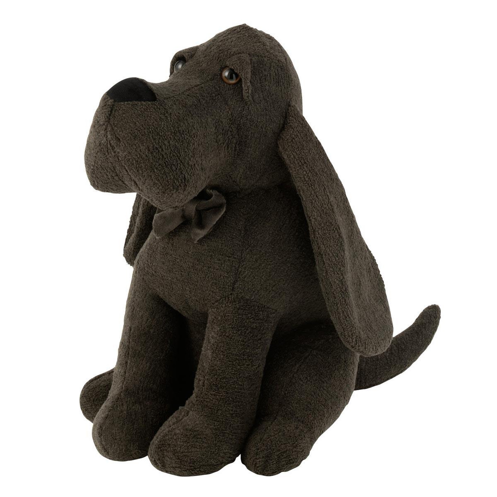 J-LINE Cale-porte chien  nœud papillon  31cm gris foncé