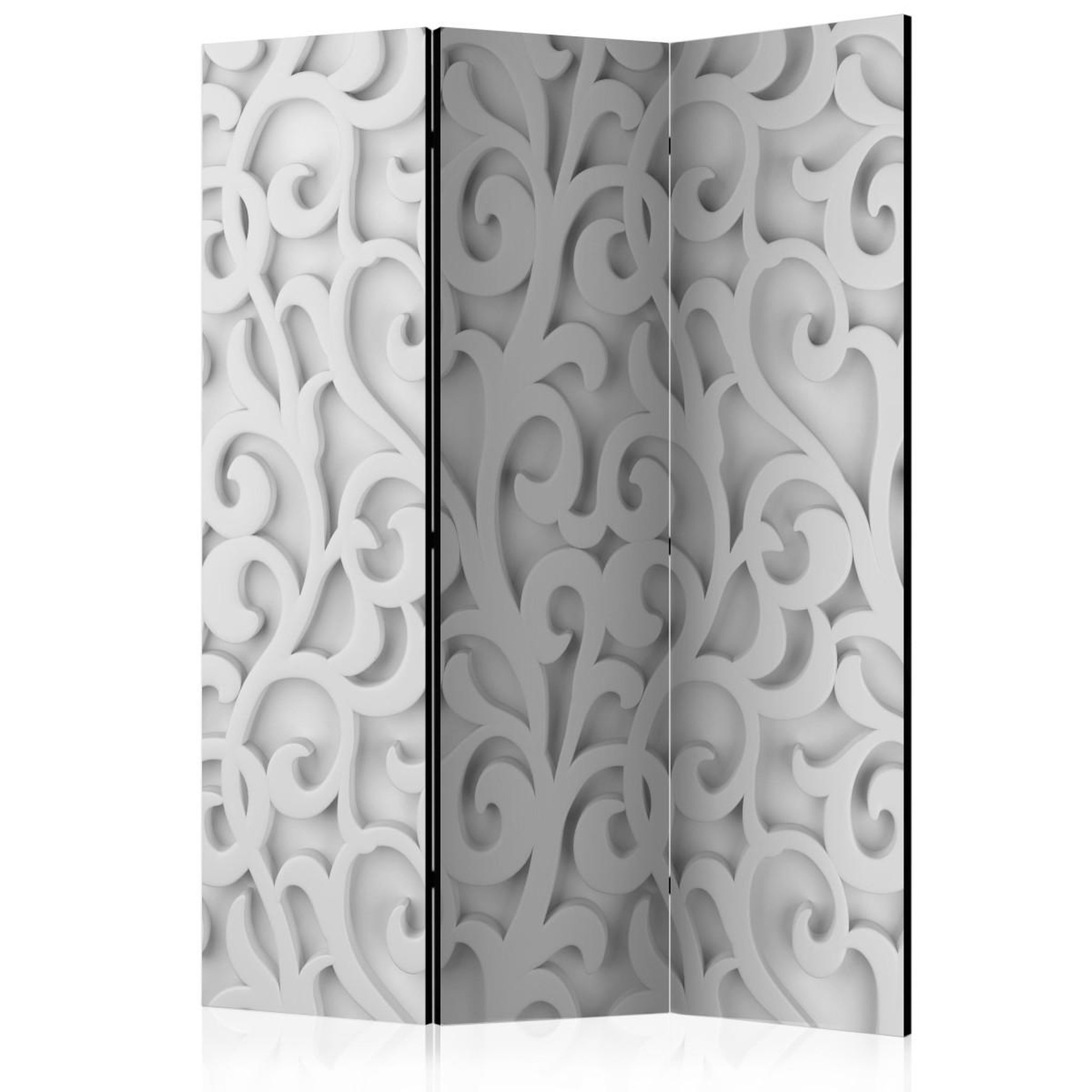 Paris Prix Paravent 3 volets  white ornament  135x172cm