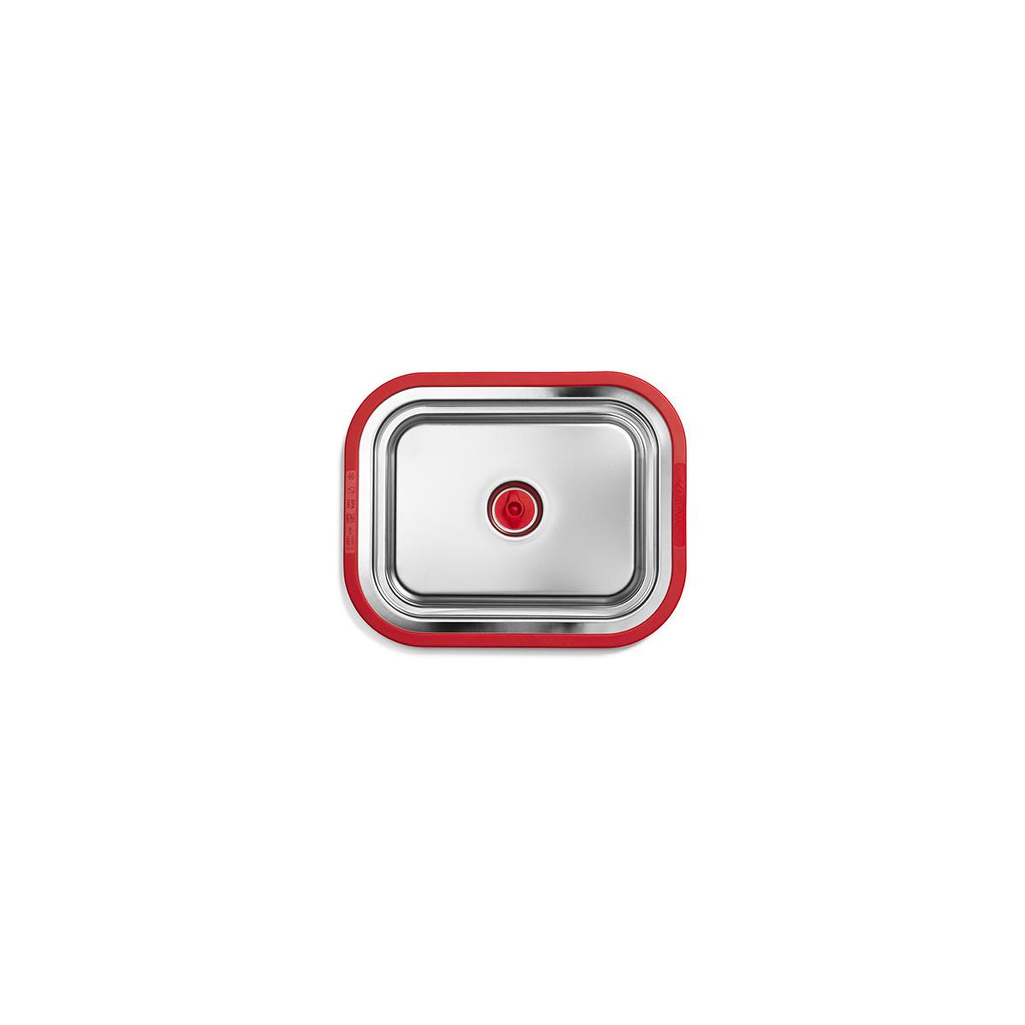 Voir la diapositive 3 : MAGIC VAC Récipient Magic Vac ACO1138 FREE inox et rouge