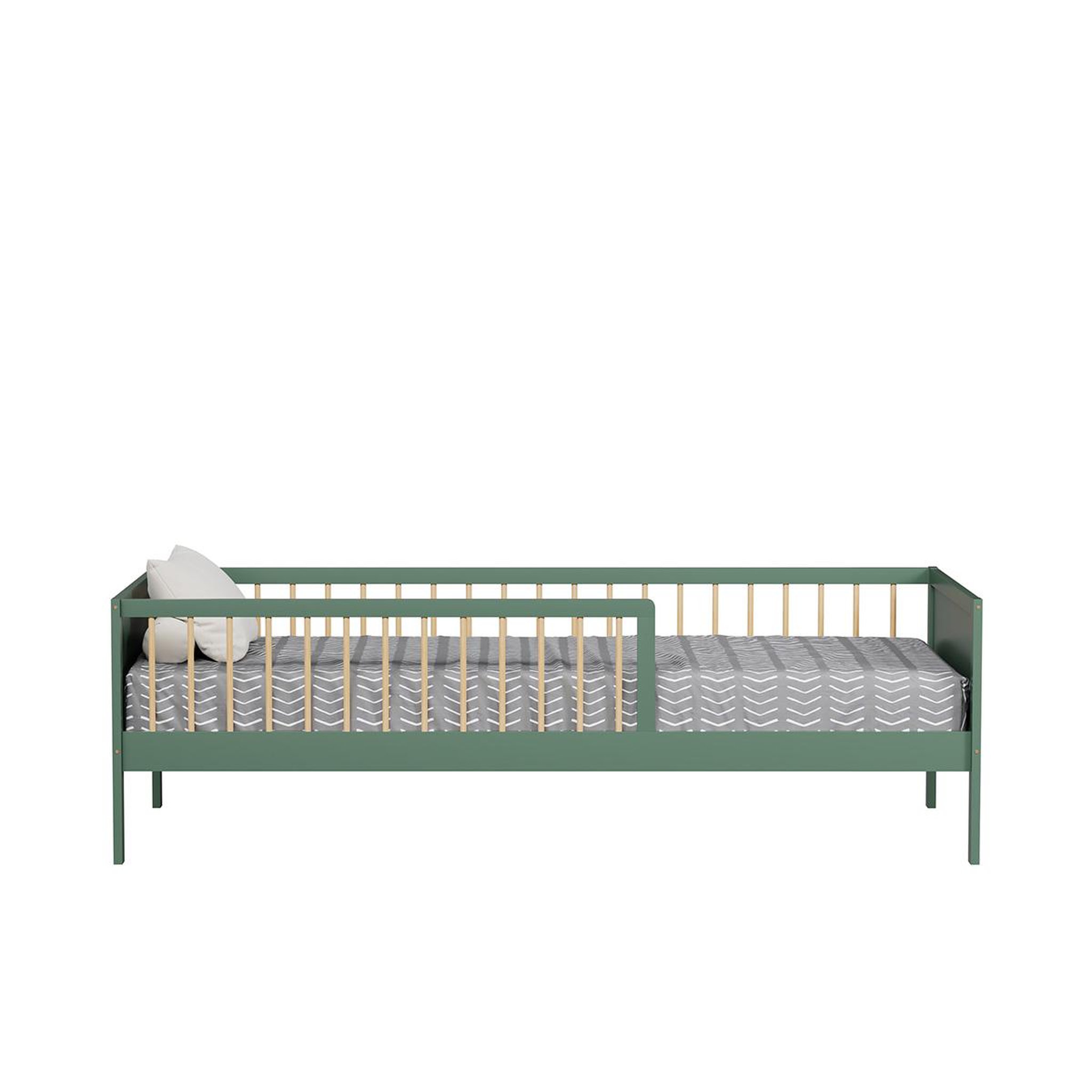 Voir la diapositive 2 : MINEA Minea | lit avec barrière pepito 90x190 cm (matelas non inclus)