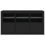 Voir la diapositive 6 : VIDAXL Buffet avec lumières LED noir 123x37x67 cm
